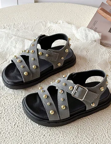 Sandale Shein Kids, gri