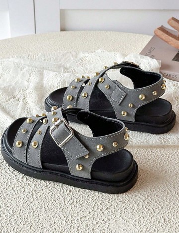 Sandale Shein Kids, gri
