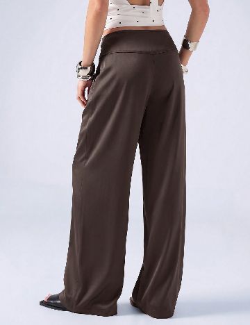 Pantaloni SHEIN, maro