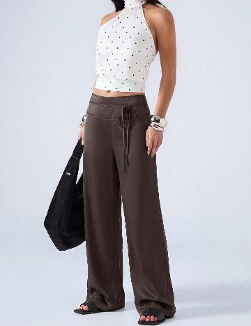 Pantaloni SHEIN, maro