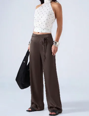 Pantaloni SHEIN, maro