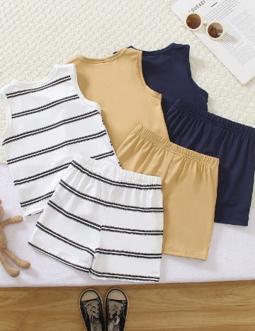 Set compleuri 3 bucati Shein Kids, mix culori