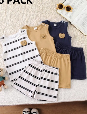 Set compleuri 3 bucati Shein Kids, mix culori