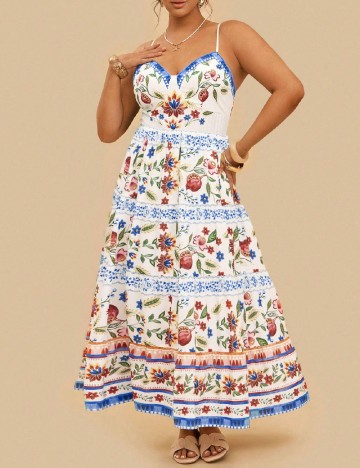 Rochie lunga SHEIN CURVE, floral