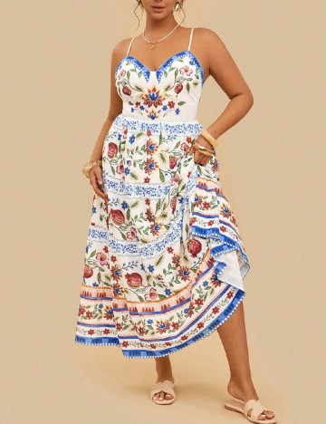 Rochie lunga SHEIN CURVE, floral