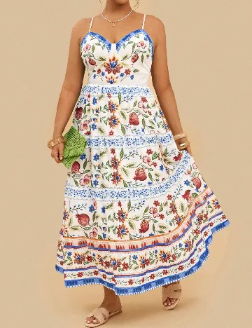 Rochie lunga SHEIN CURVE, floral