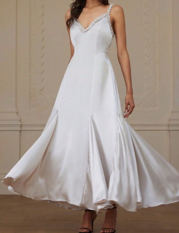 Rochie lunga Aveloria, bej
