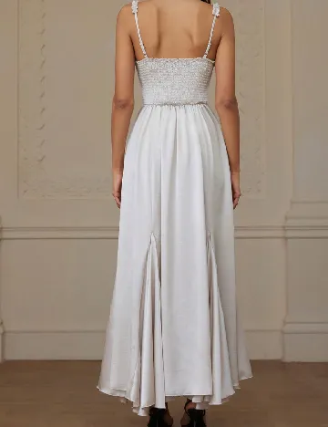Rochie lunga Aveloria, bej