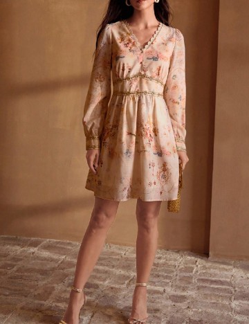 Rochie scurta MOTF, crem