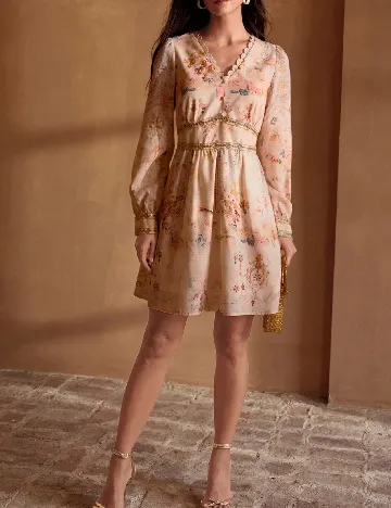 Rochie scurta MOTF, crem