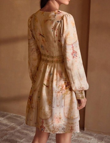 Rochie scurta MOTF, crem