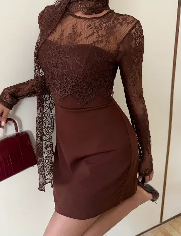 Rochie scurta SHEIN, maro