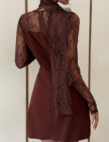 Rochie scurta SHEIN, maro