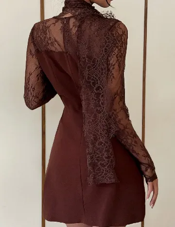 Rochie scurta SHEIN, maro