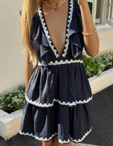 Rochie scurta SHEIN, bleumarin