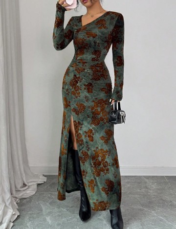 Rochie lunga SHEIN, verde