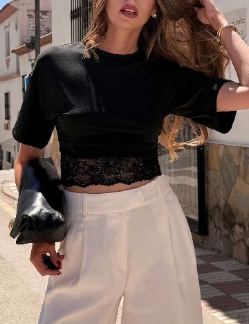 Top SHEIN, negru