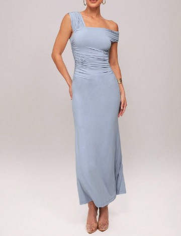 Rochie lunga Silquee, albastru