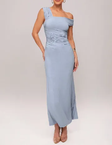 Rochie lunga Silquee, albastru