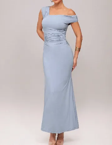Rochie lunga Silquee, albastru