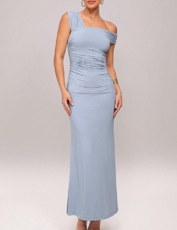 Rochie lunga Silquee, albastru