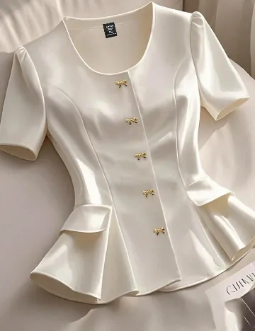 Bluza SHEIN CURVE, alb