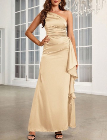 Rochie lunga SHEIN, crem
