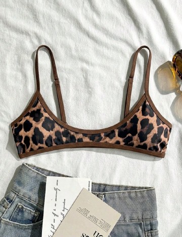 Sutien de baie SHEIN, animal print