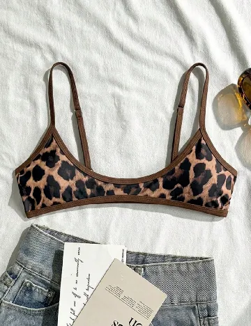 Sutien de baie SHEIN, animal print