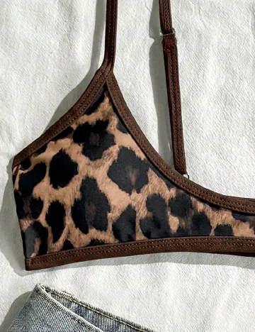 Sutien de baie SHEIN, animal print