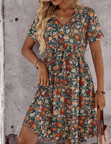Rochie scurta Emery Rose, floral print