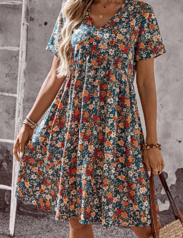Rochie scurta Emery Rose, floral print