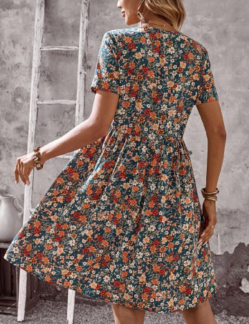 Rochie scurta Emery Rose, floral print