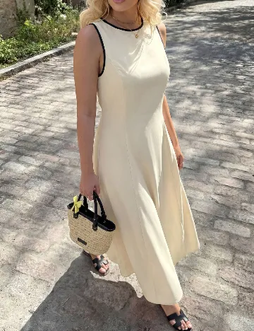 Rochie lunga SHEIN CURVE, crem
