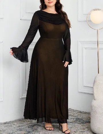 Rochie lunga SHEIN CURVE, negru