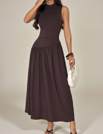 Rochie lunga SHEIN, maro