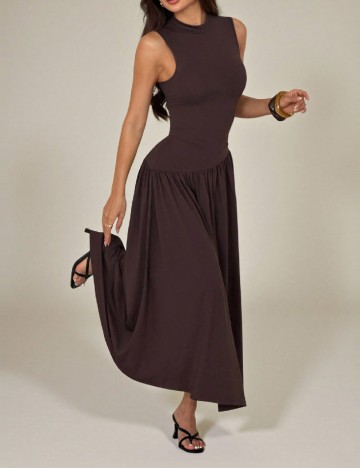 Rochie lunga SHEIN, maro
