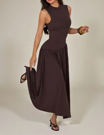Rochie lunga SHEIN, maro