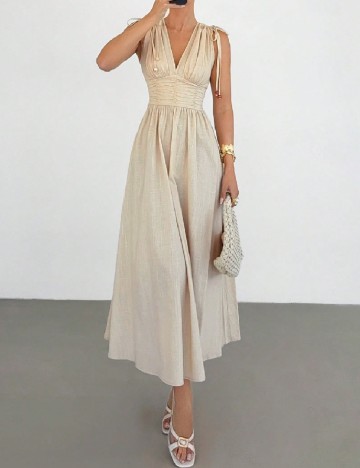 Rochie lunga SHEIN, crem