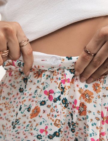 Fusta SHEIN Maternity, floral print