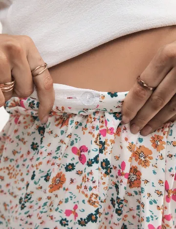 Fusta SHEIN Maternity, floral print