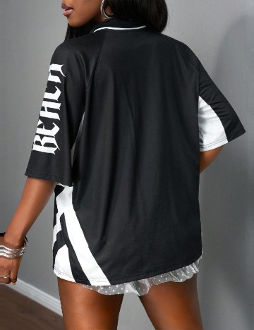 Compleu SHEIN, alb/negru