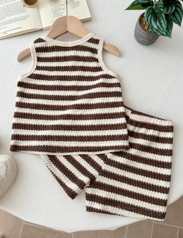Compleu Shein Kids, crem/maro