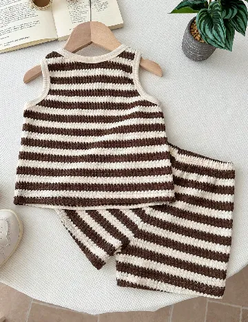 Compleu Shein Kids, crem/maro