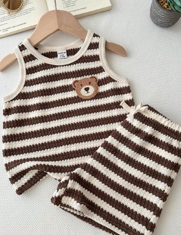 Compleu Shein Kids, crem/maro