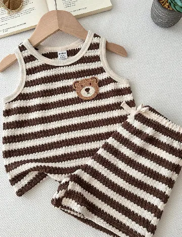Compleu Shein Kids, crem/maro