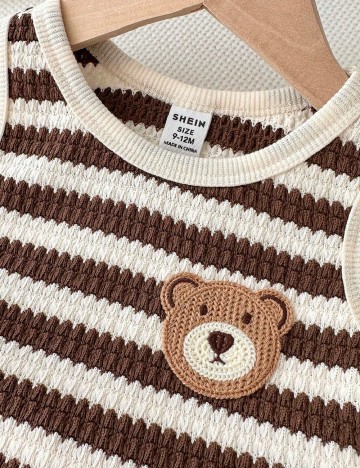 Compleu Shein Kids, crem/maro