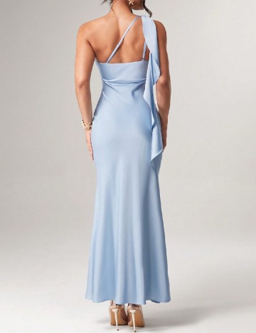 Rochie lunga Silquee, albastru deschis