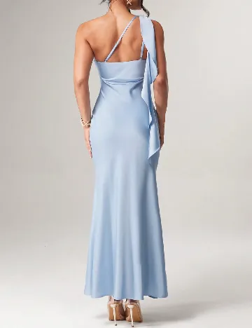 Rochie lunga Silquee, albastru deschis