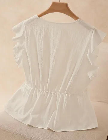 Bluza SHEIN CURVE, alb